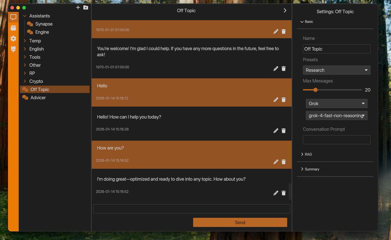 Synapse Chat Interface